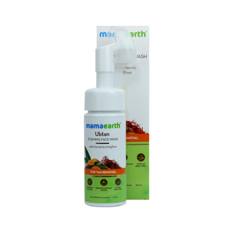 Mamaearth Ubtan Foaming Face Wash with Turmeric & Saffron 150ml