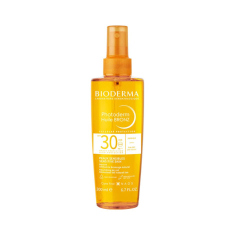 Bioderma Photoderm Huile Bronz Nourishingt Dry SPF30 200ml