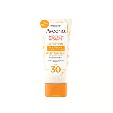 Aveeno Protect + Hydrate Oxybenzone-Free SPF 30 Face Sunscreen Lotion 88ml