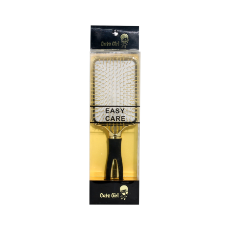 Cute Girl Luxury Hair Brush - Gold & White