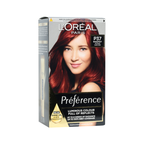 Loreal Hair Color Preference - P37 Budapest Intense Dark Red