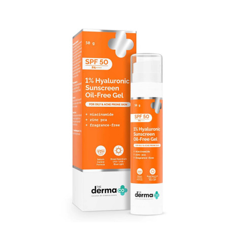 The Derma Co 1% Hyaluronic Sunscreen Oil-Free Gel 50g
