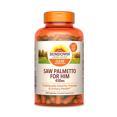 Sundown Saw Palmetto For Him – 250 Capsules
