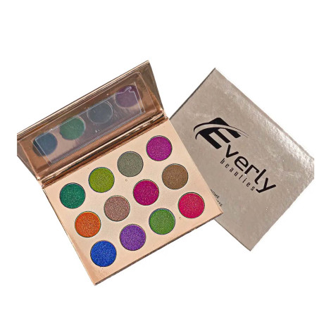 Everly Beauties 12 Colors Multichrome Eyeshadow Palette