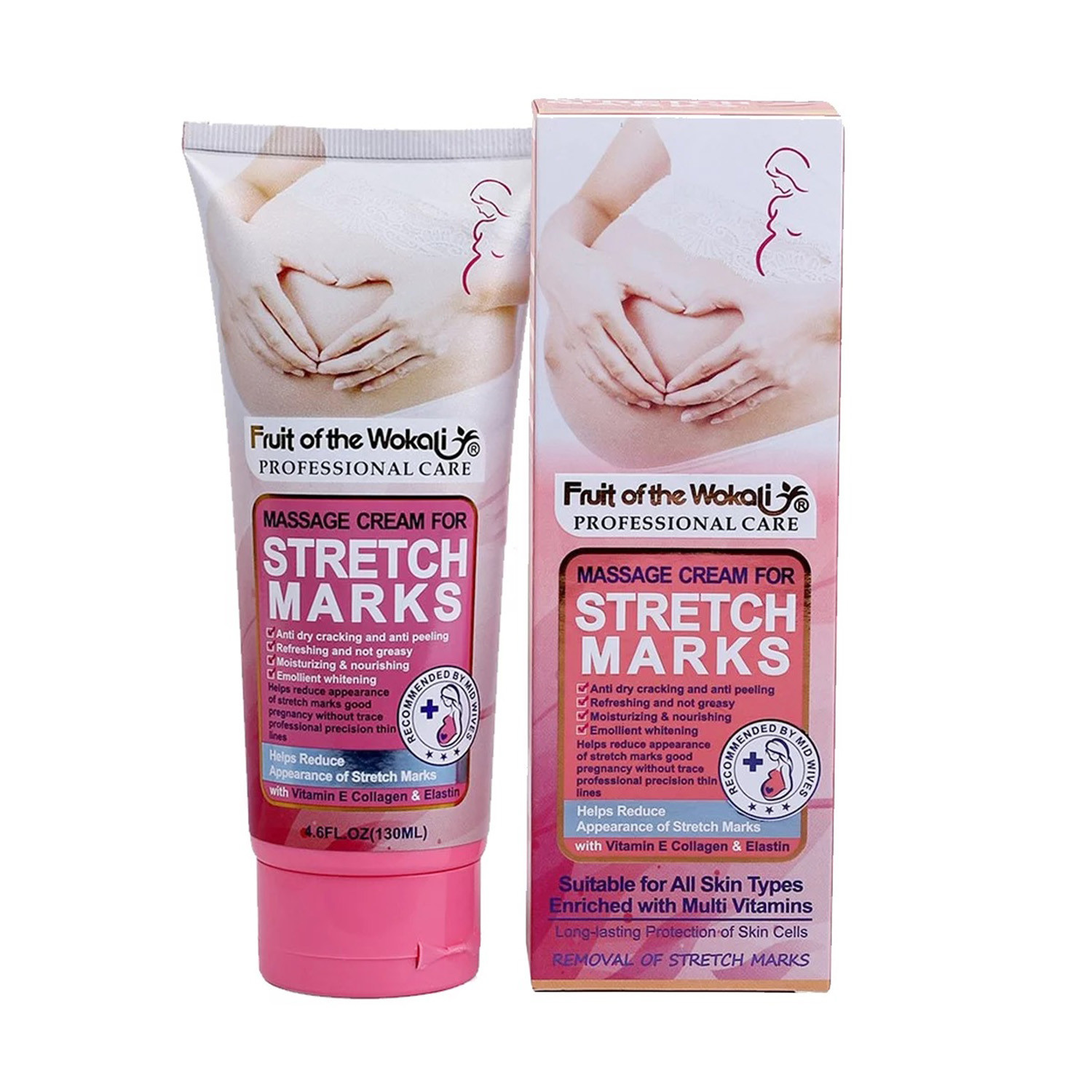 Fruit Of The Wokali Massage Cream For Stretch Marks 130ml