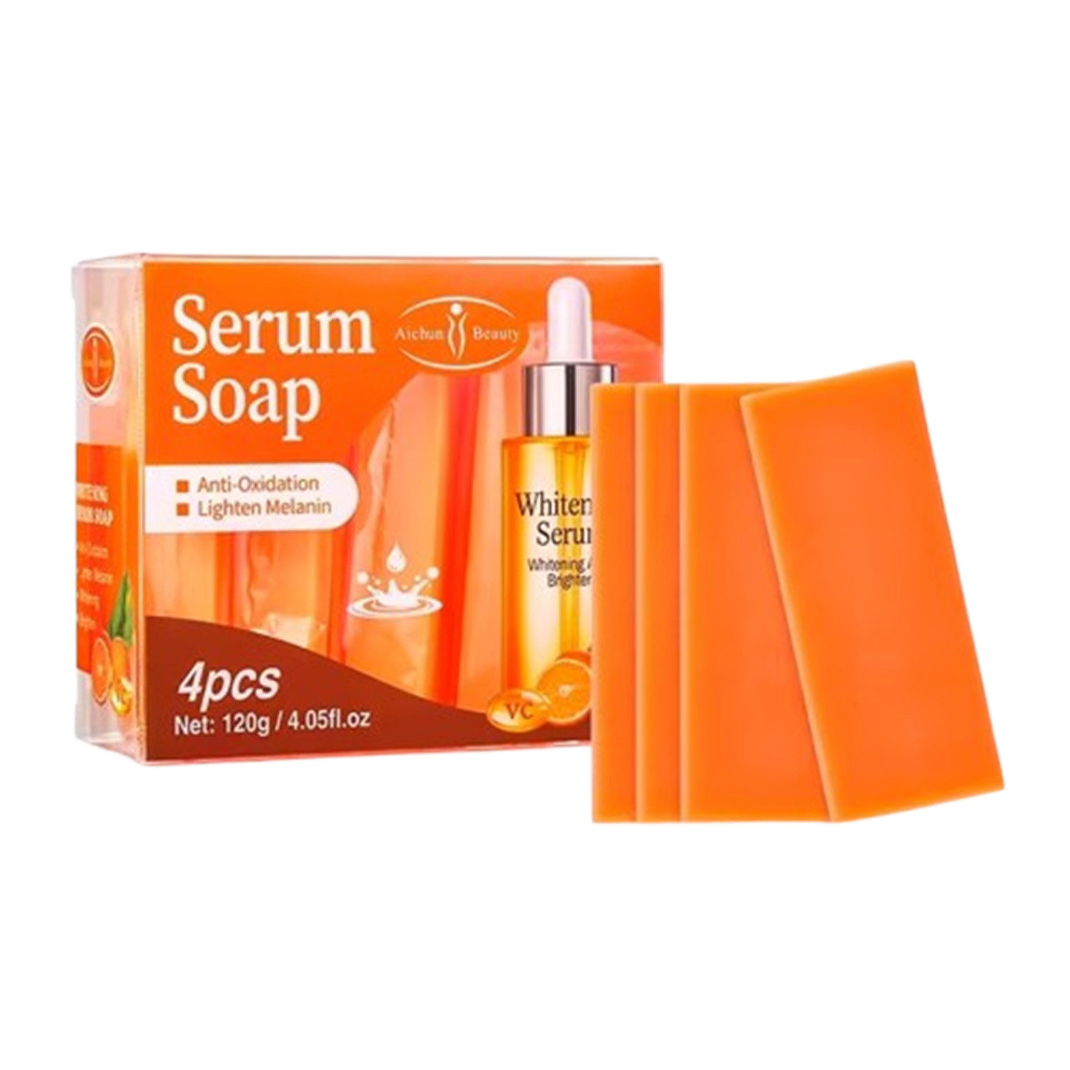 Aichun Beauty Whitening Serum Soap 120g 4pcs