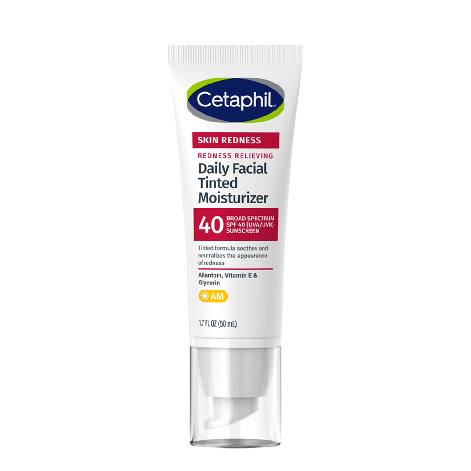 Cetaphil Skin Redness Daily Facial Tinted Moisturizer Sunscreen AM SPF40 50ml