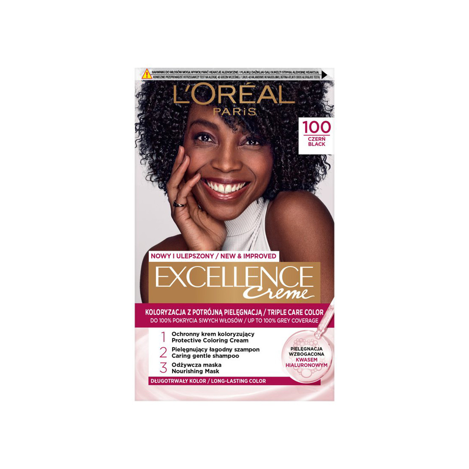 L'Oreal Excellence Creme Triple Care Color - 100 Black