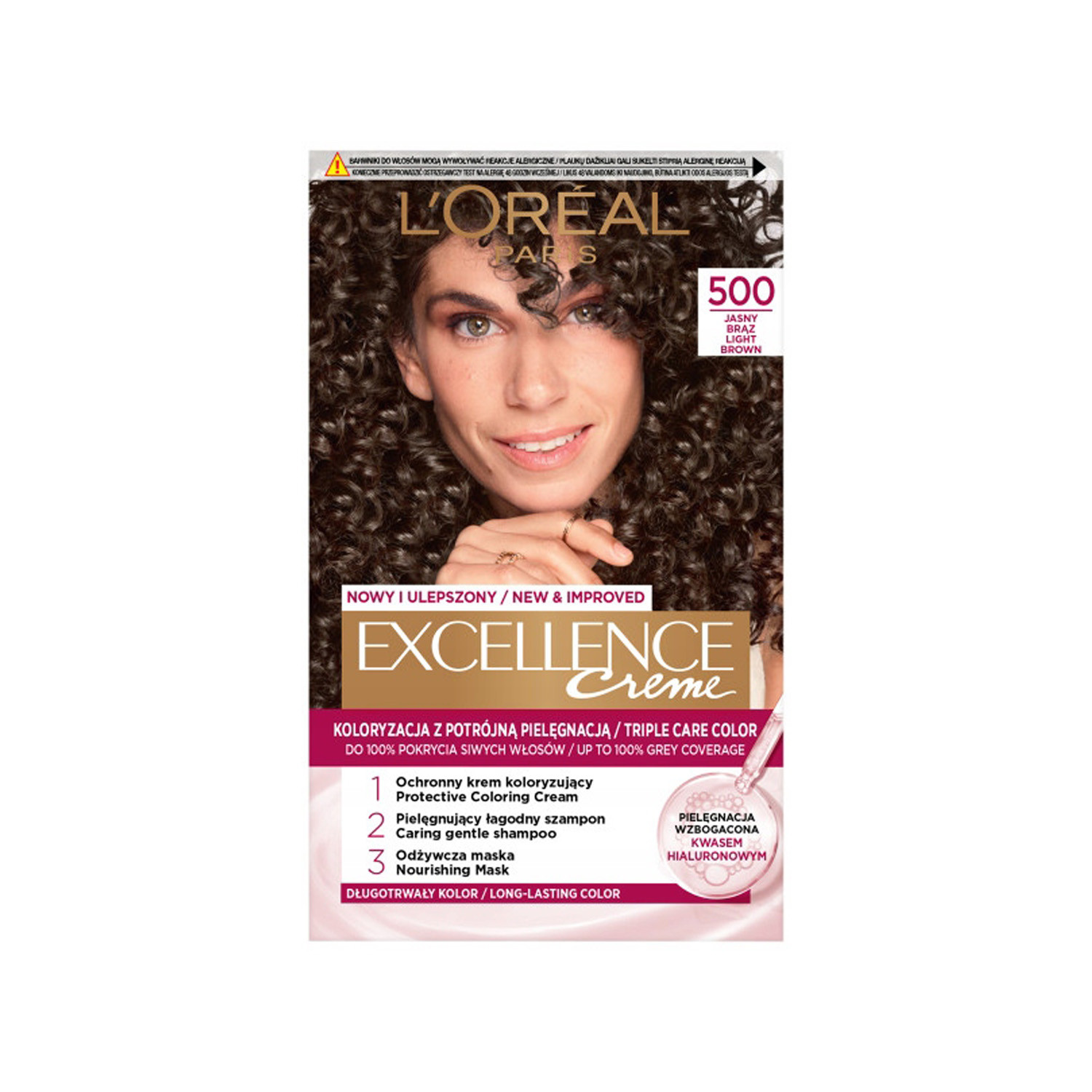 L'Oreal Excellence Creme Triple Care Color - 500 Light Brown