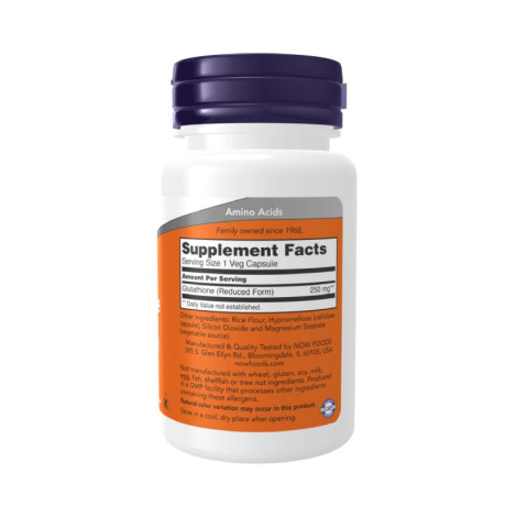NOW Glutathione 250 mg 60 Capsules (USA) in bd | Eurasia Supplies NOW Glutathione 250 mg 60 Capsules (USA) in bd | Eurasia Supplies