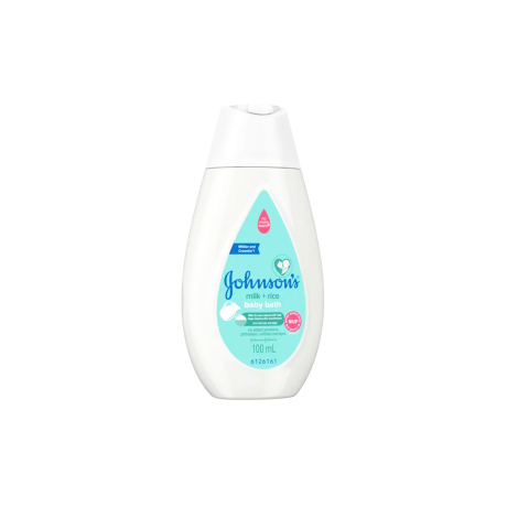 Johnson's Milk+Rice Hair Body Baby Bath 100ml in bd