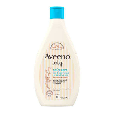 Aveeno Baby Daily Care Hair Body Wash 400ml in bd